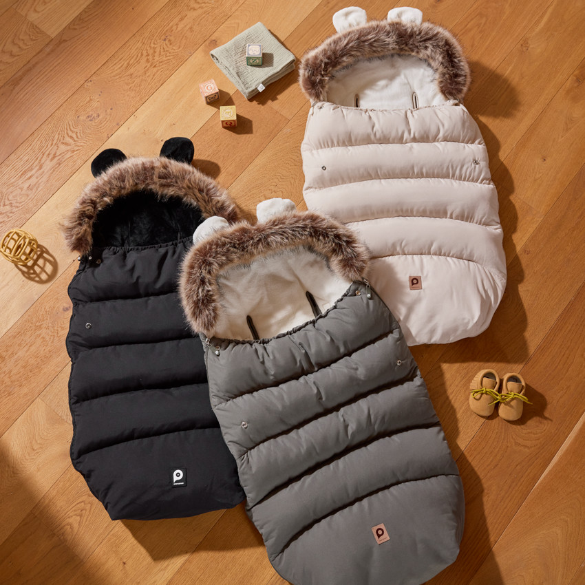 Chancelière universelle chaude doublée sherpa Nours noir 