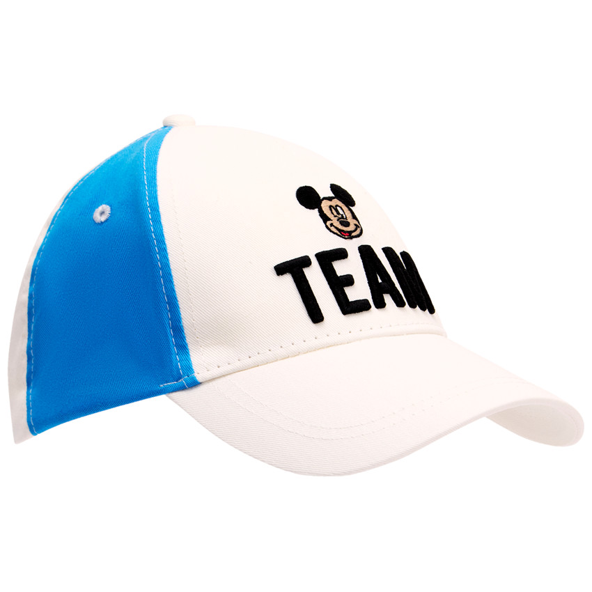 Mickey Disney tricolore pet met reliëf borduursel voor jongens 