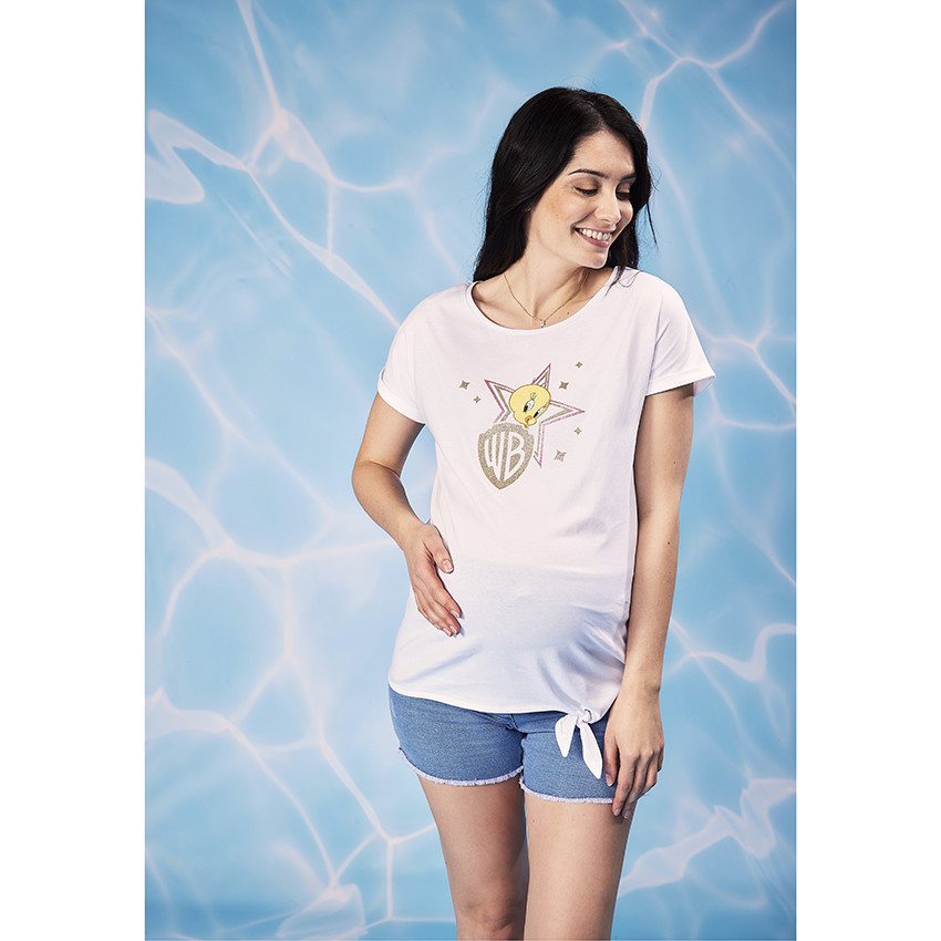 T-shirt manches courtes print Titi Warner Bros pour femme 