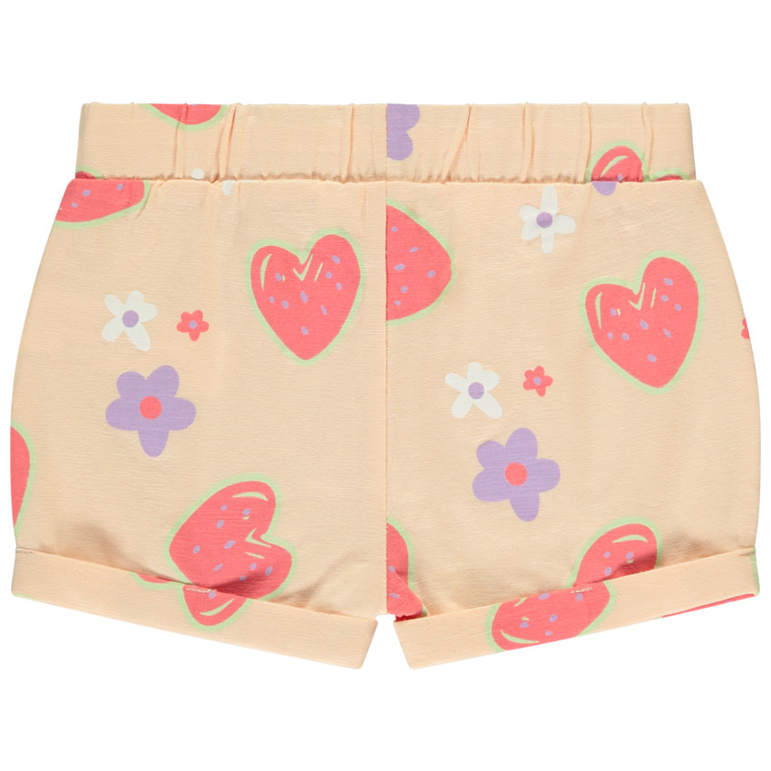 Lot de 4 shorts fantaisie en jersey slub pour bébé fille 