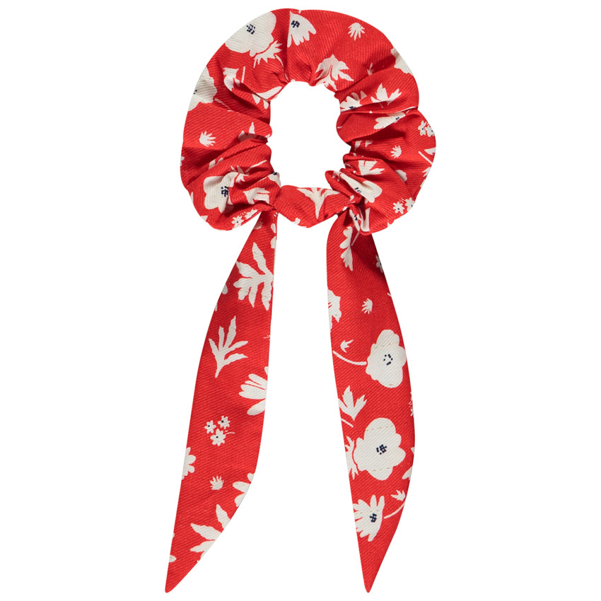 Chouchou met knoop en fantasieprint voor meisjes 