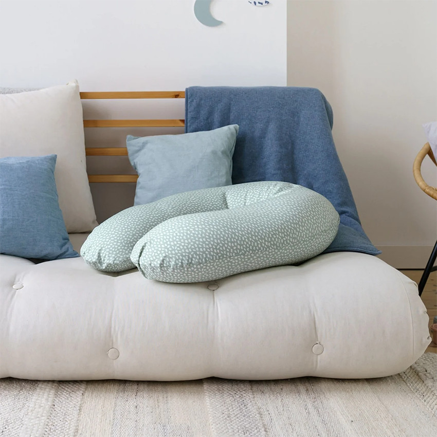 Groot multifunctioneel kussen Buddy Cloudy Kaki 