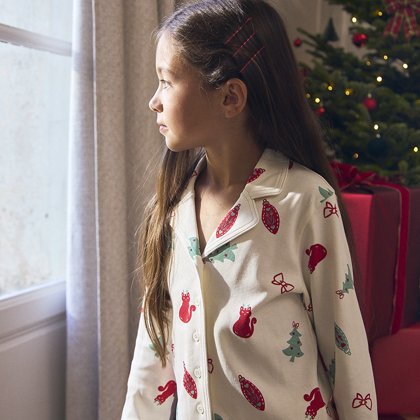 Set pyjama de Noël 2 pièces total look pour fille 