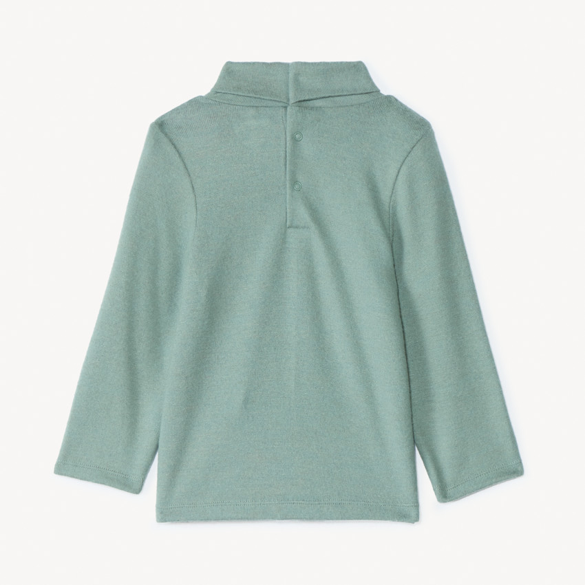 Sous-pull col roulé puff print écureuil pour bébé garçon 