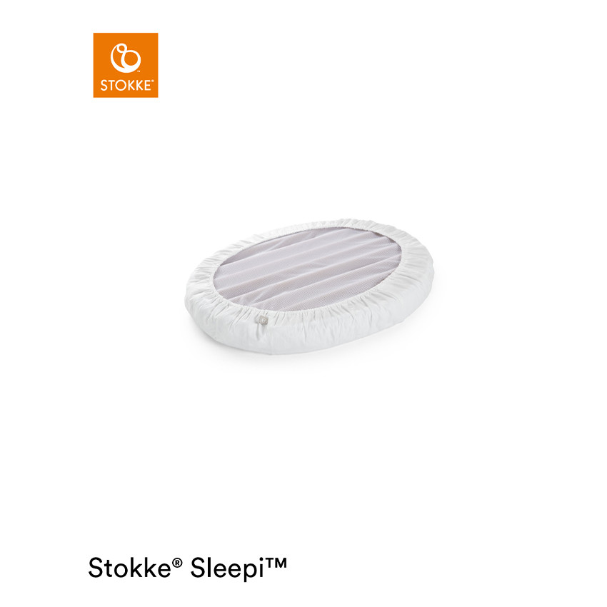 Drap housse lit Mini Sleepi - Blanc 