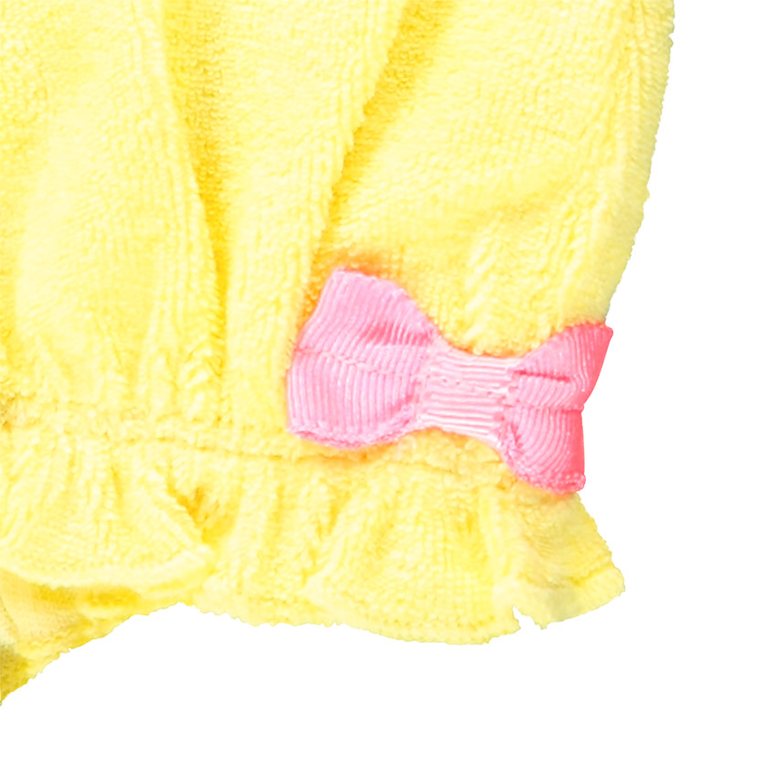 Ensemble t-shirt + short en éponge pour bébé fille 