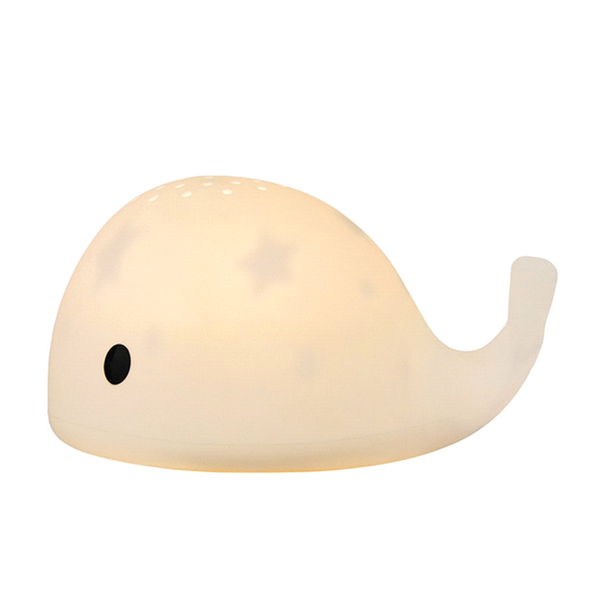Nachtlamp projector sterren - Moby de walvis - Wit 