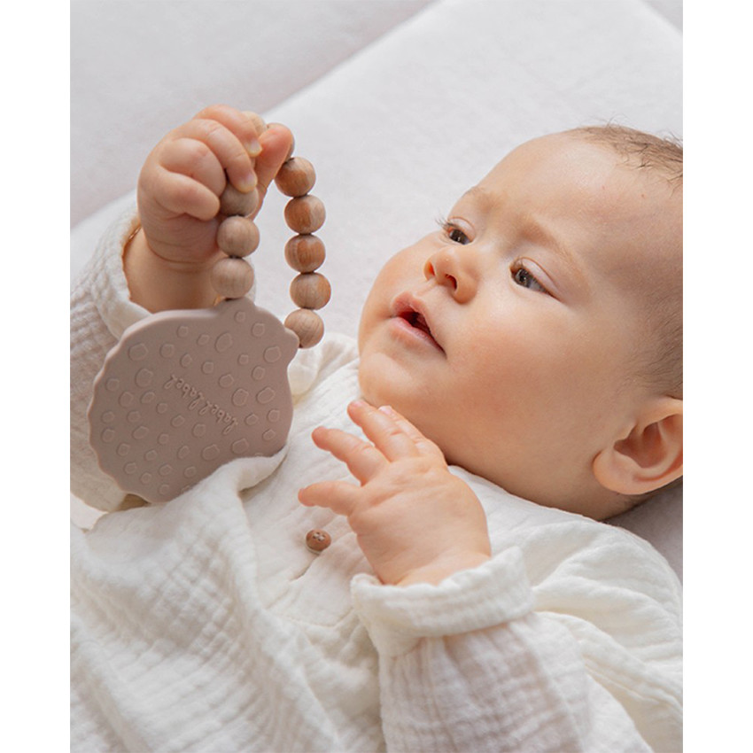 Anneau de dentiotion Coquille silicone Nougat 