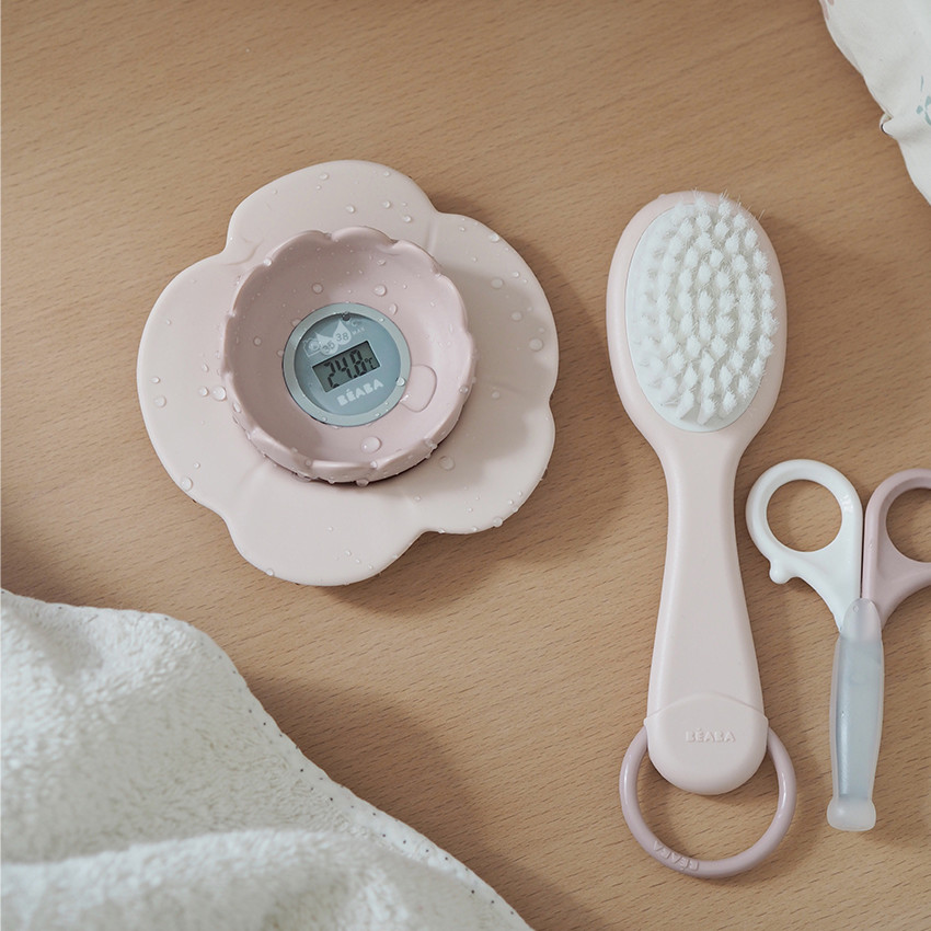 Thermomètre de bain Lotus Old pink 