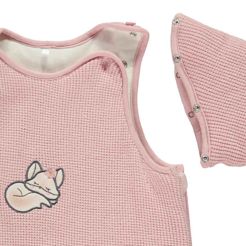 Gigoteuse TOG 4 manches amovibles en maille perlée pour bébé fille 