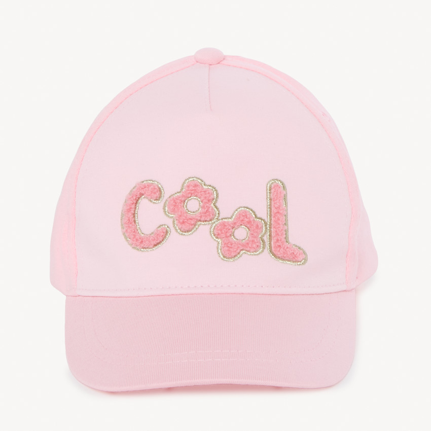 Muts van fleece met bouclépatches voor meisjesbaby's 