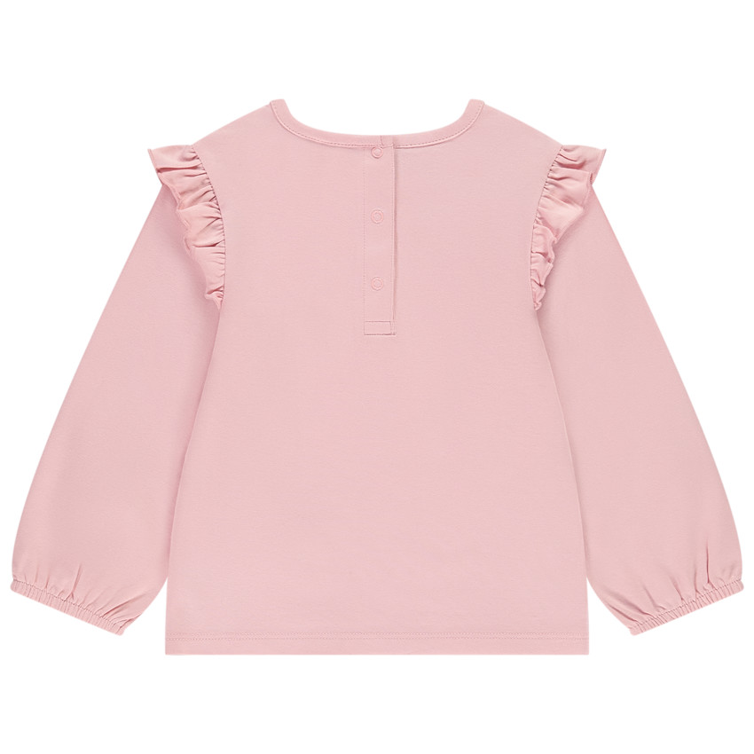 T-shirt manches longues à fleurs 3D Minnie Disney pour bébé fille 