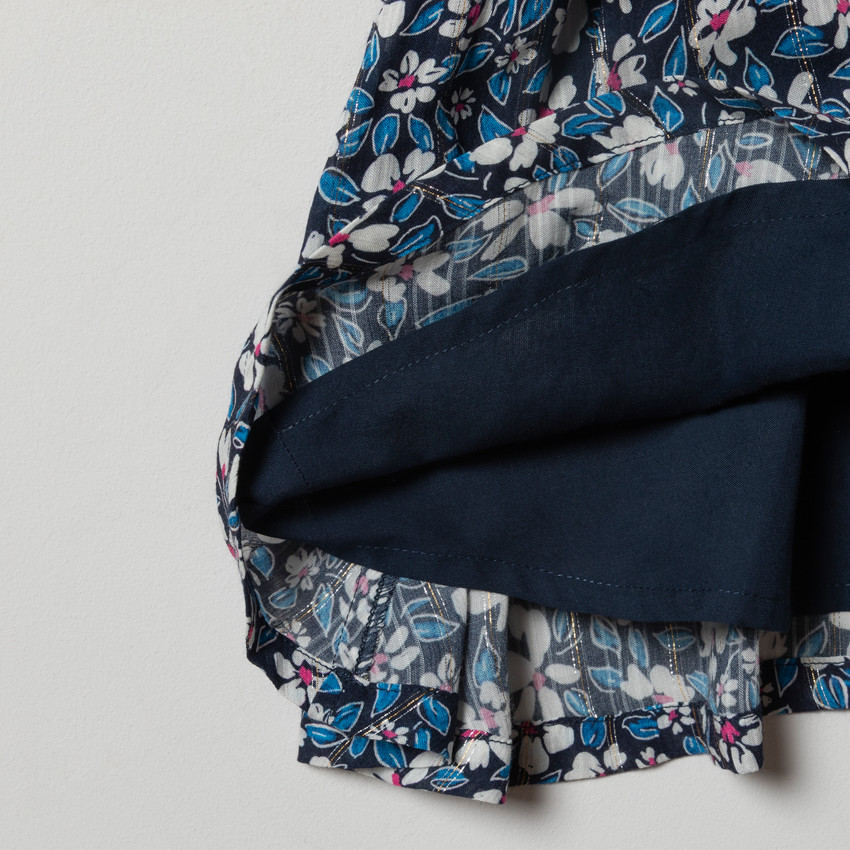 Robe manches courtes à imprimé floral pour fille 