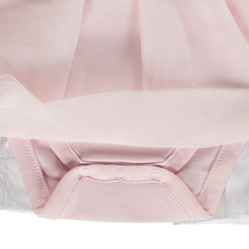 Jurk body met lange mouwen en fantasieprint voor babymeisjes 