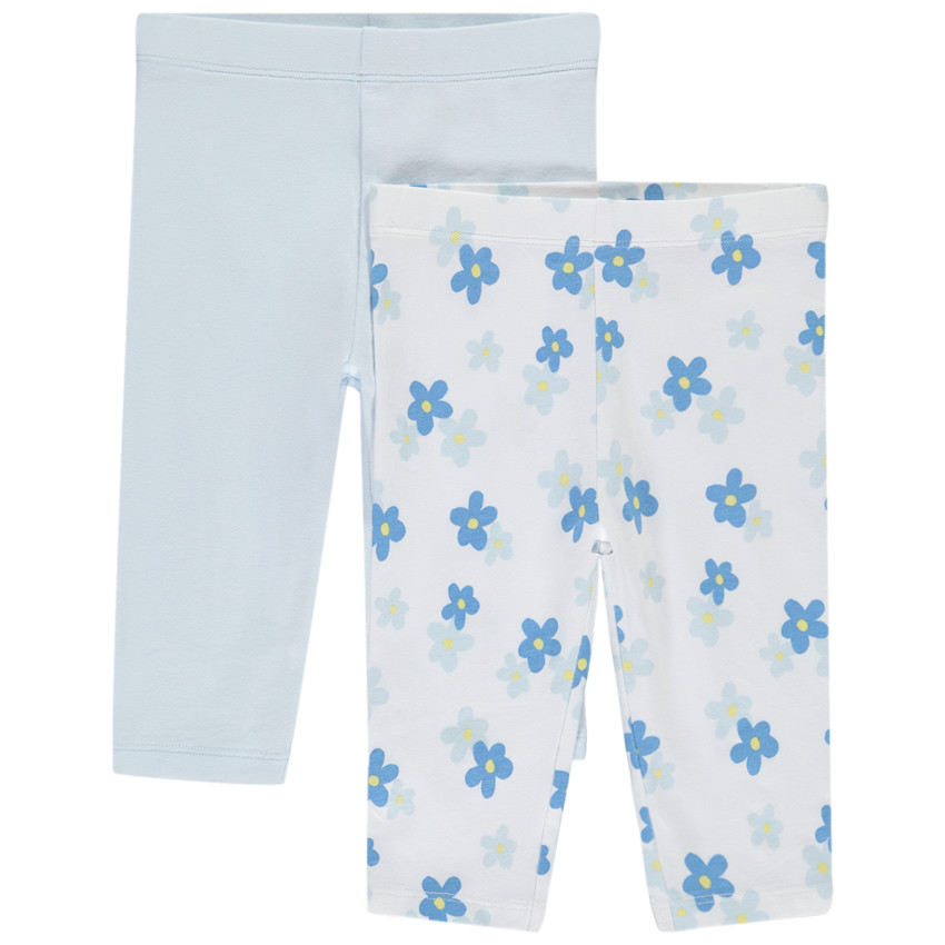 Set van 2 korte boxershorts voor meisjes in jersey 