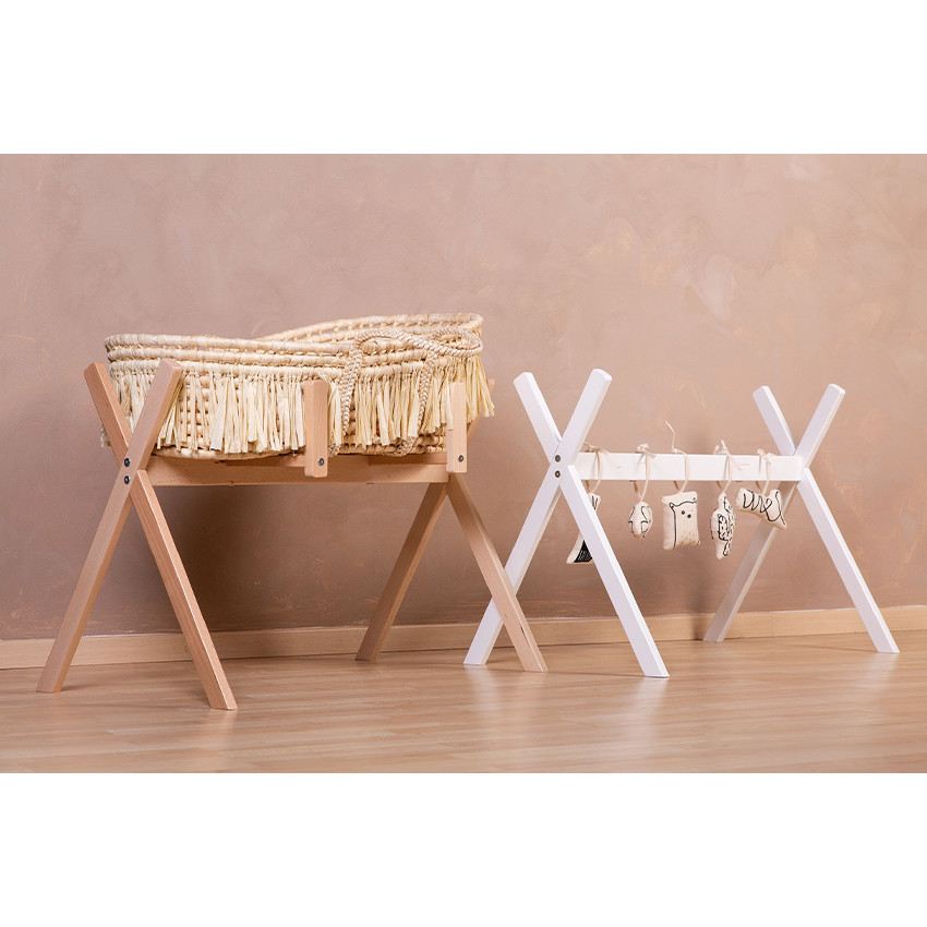 Support de couffin Moïse 2 en 1 Tipi blanc 
