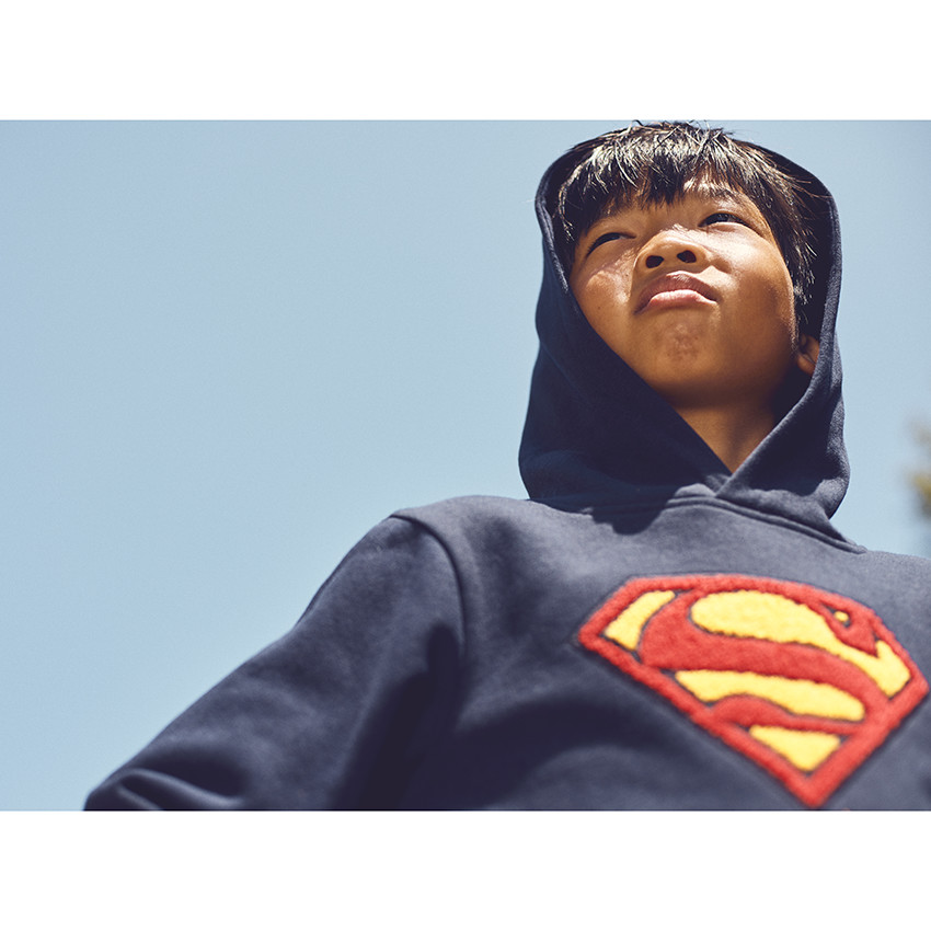 Sweat à capuche en molleton Superman Warner pour garçon 