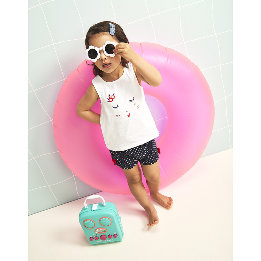 Ensemble 2 pièces en jersey pour bébé fille 