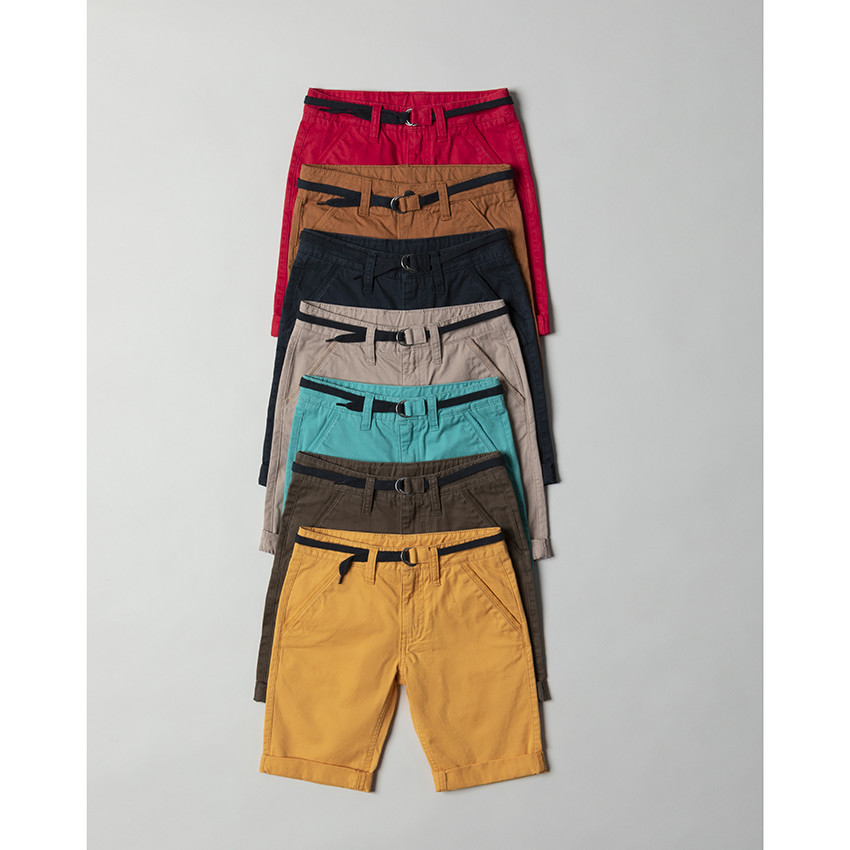 Bermuda van katoen met verstelbare tailleband 