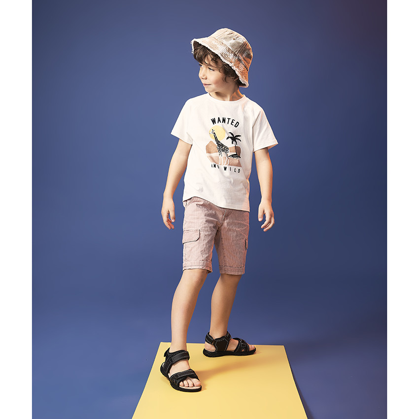 Bob effet tie & dye finition franges pour garçon 