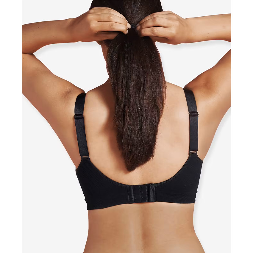 L - Soutien-gorge d'allaitement armatures Carri-gel sans coutures Noir 
