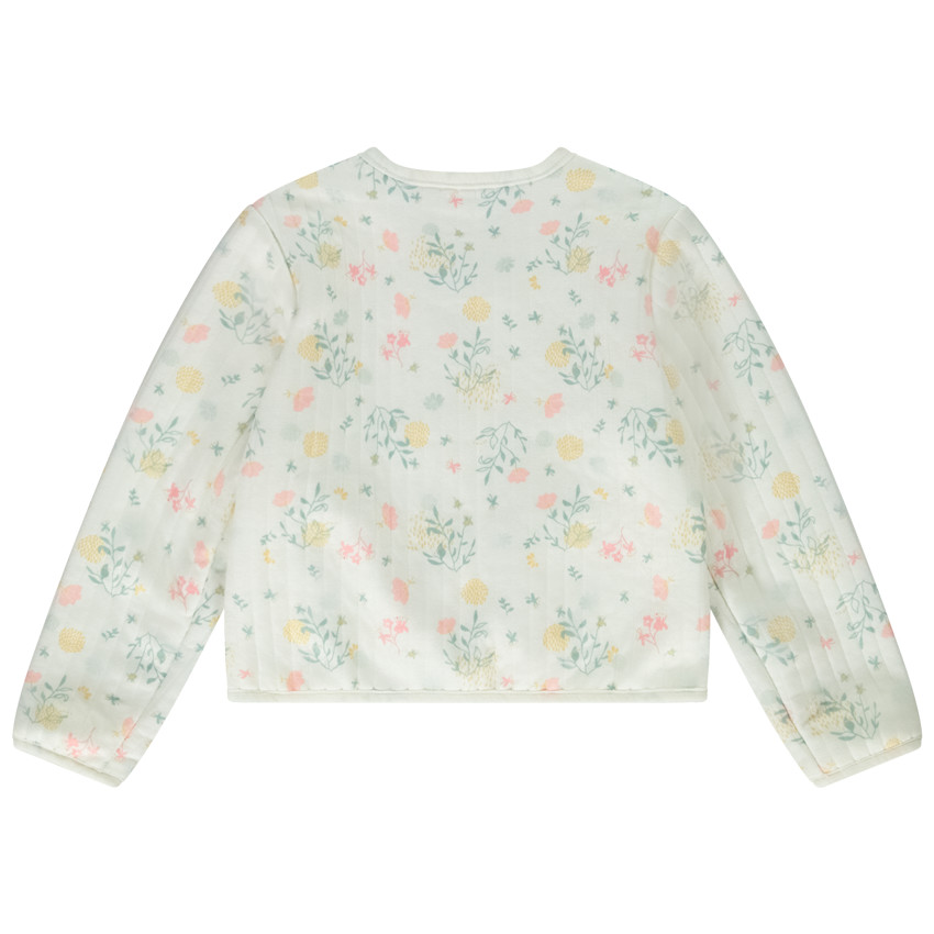 Veste matelassée imprimé floral pour fille 