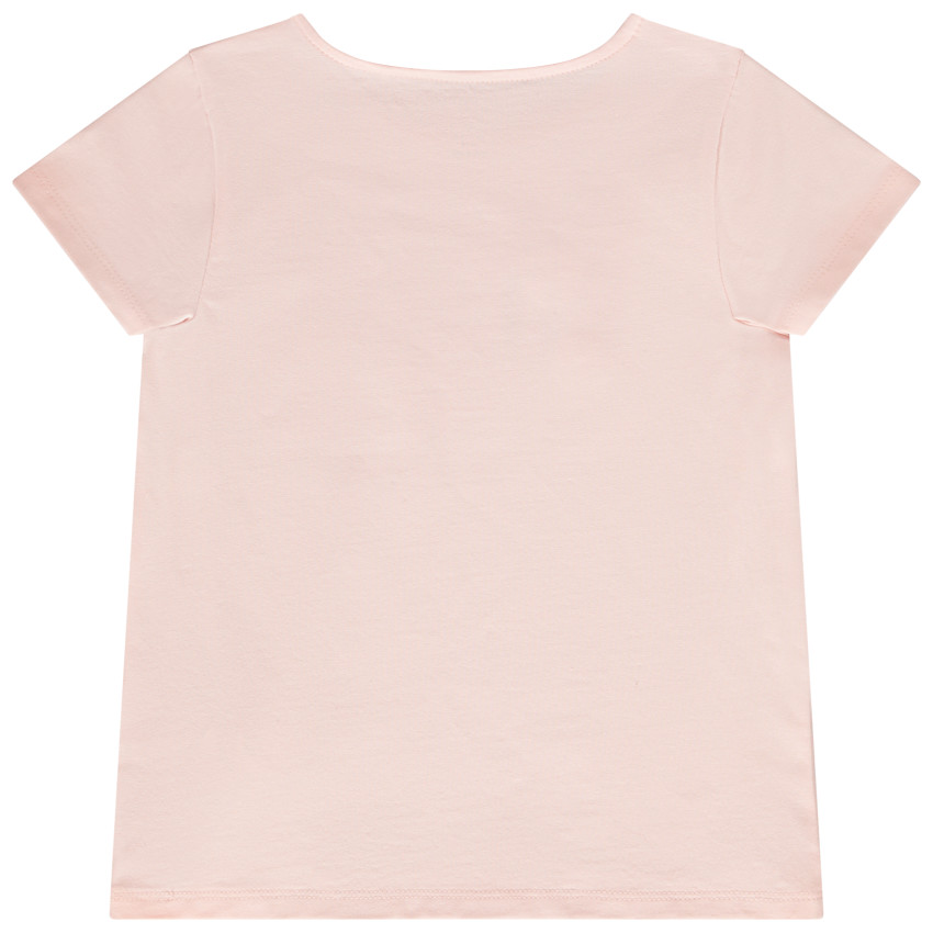 T-shirt met korte mouwen en 3D bloemenprint voor meisjes 