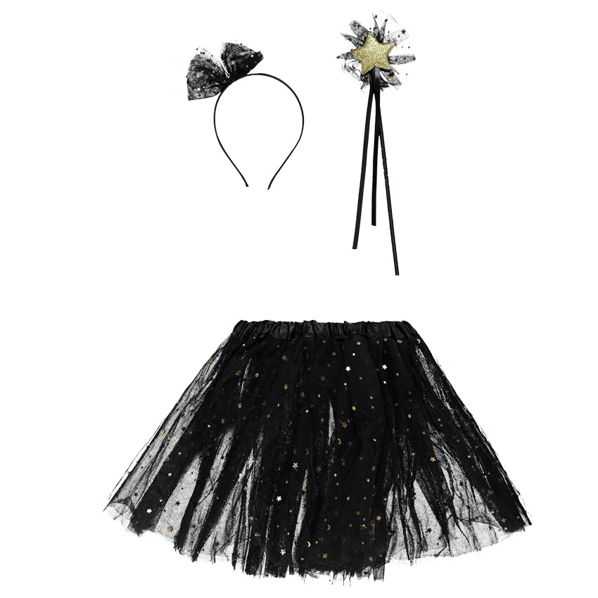 Set déguisement 3 pièces en tulle étoilé pour fille 