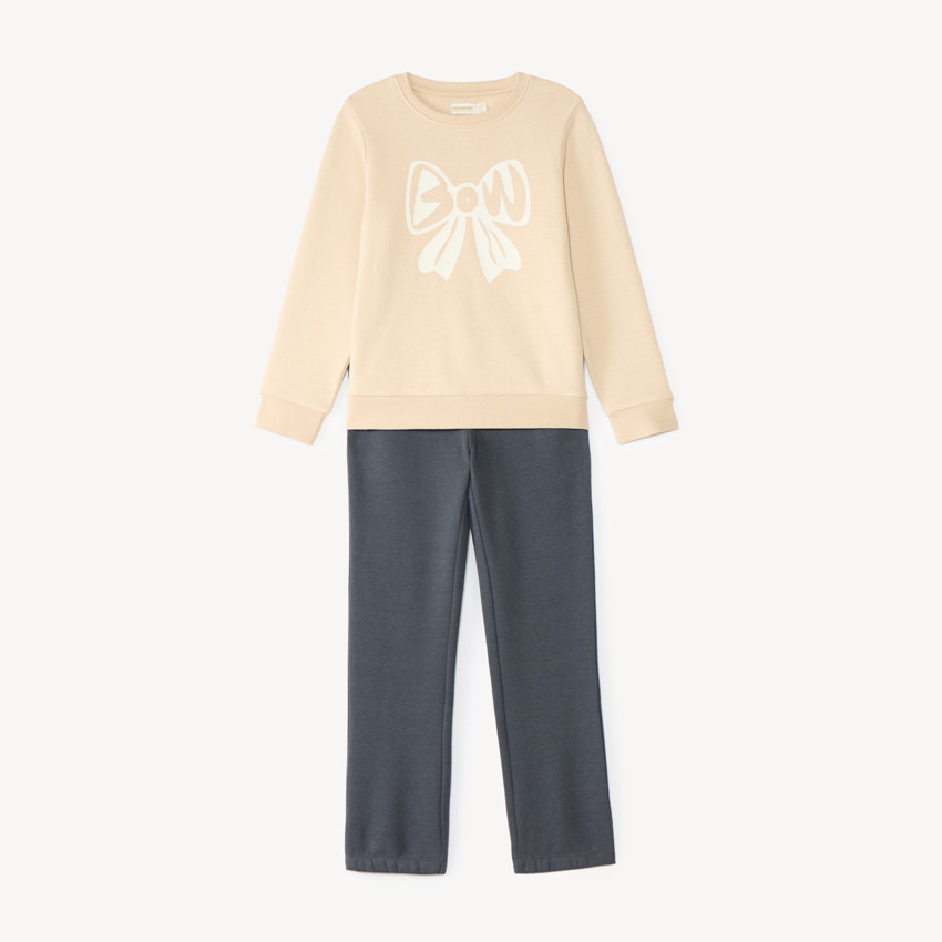 Ensemble de jogging fille sweat print fantaisie 