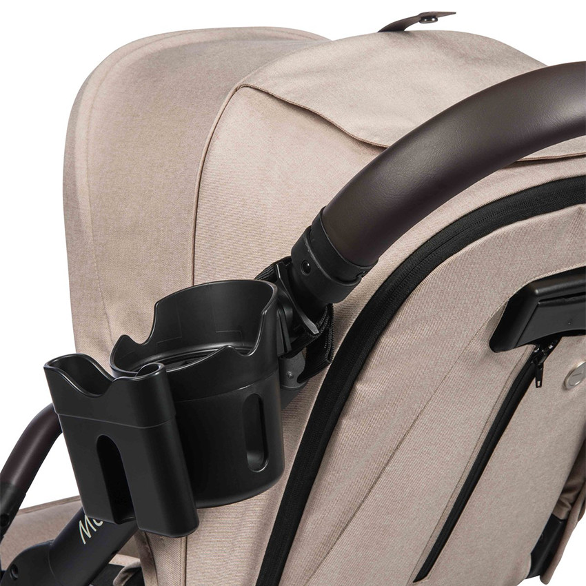 Beker en telefoonhouder 2-in-1 voor kinderwagen Zwart  