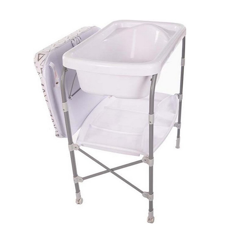 Table à langer Monaco Luxe pliable 2 en 1 avec bain  