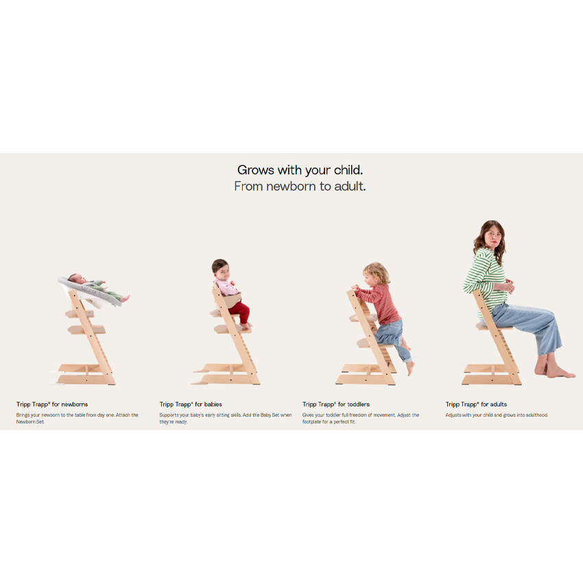 Hoge stoel Tripp Trapp evolutief Warm Brown 