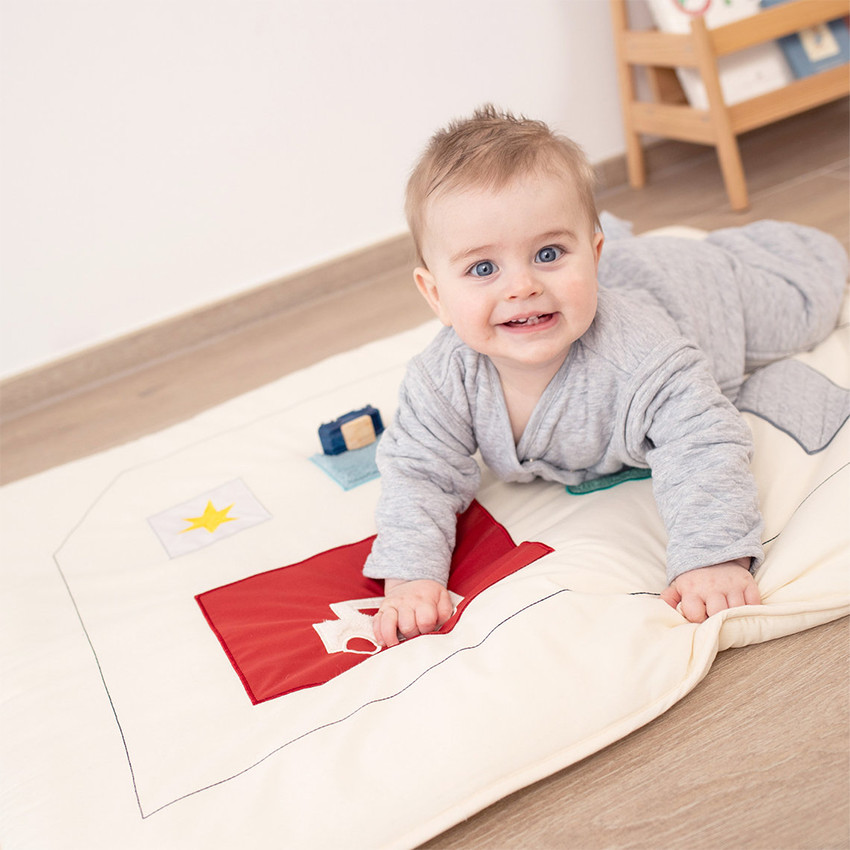Tapis de Parc & Jeu Housse 75x95cm Pure Coton Ivoire 