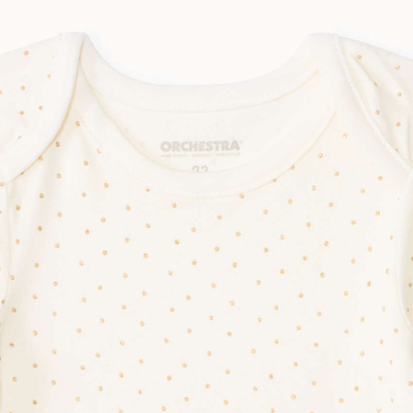 Lot de 7 bodies manches longues forêt pour bébé fille avec ouvertures différentes selon l'âge 