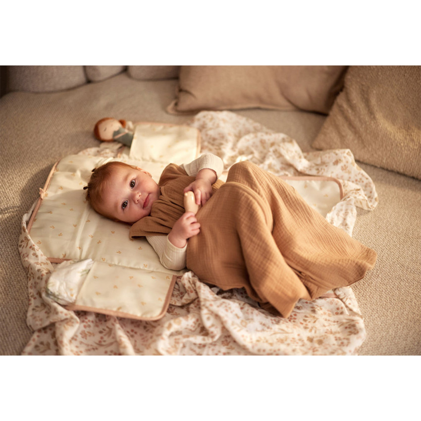 Slaapzak zonder mouwen 90cm Hydrofiel katoen Biscuit 