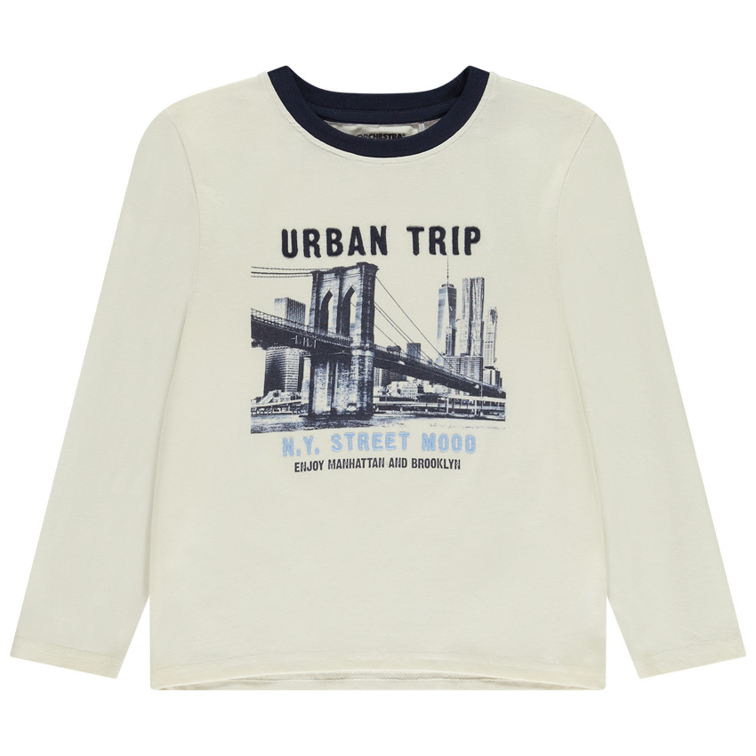 T-shirt manches longues avec broderie 3D pour garçon  