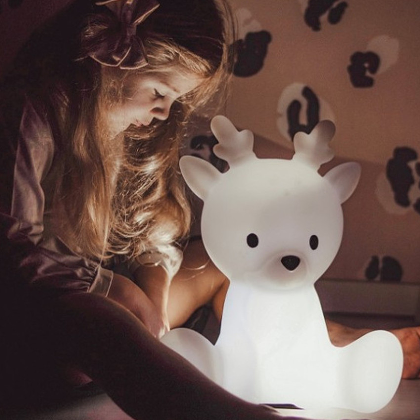 Veilleuse Fabian le faon - rechargeable - Blanc 