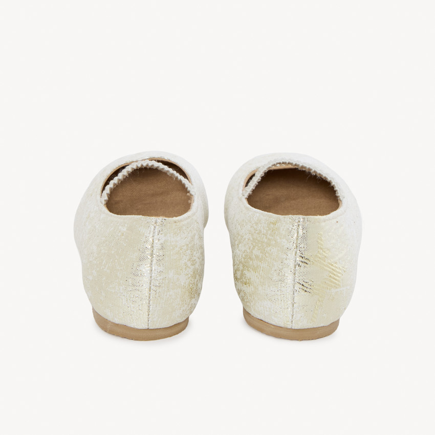 Baby met gouden crackle-effect elastiek voor meisje 