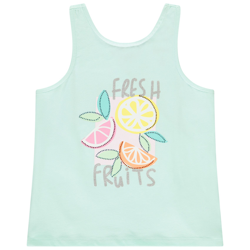 Strass top met kruisrug voor meisjes 