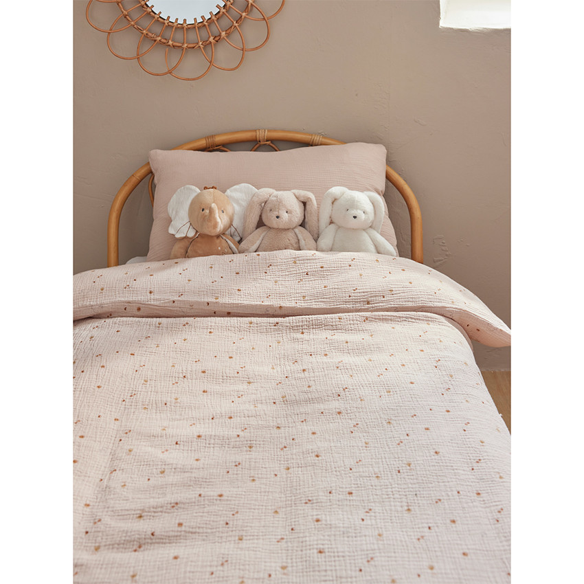 Donsdekenovertrek met kussensloop B&M 100x140cm Mousselien 