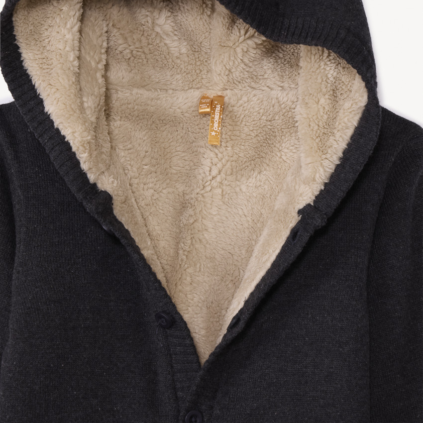 Gebreide kerstgilet met rendieren voor babyjongen 