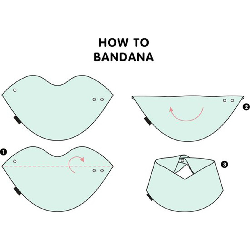 Bavoir 3-en-1 Gris 0M-2ans 2pcs 