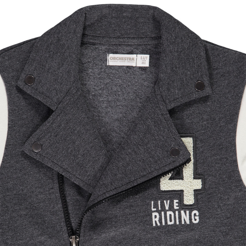 Perfecto en molleton brossé effet color block pour garçon 