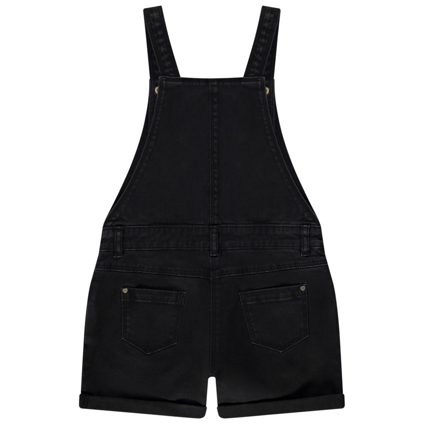 Korte jeanssalopette voor meisjes 