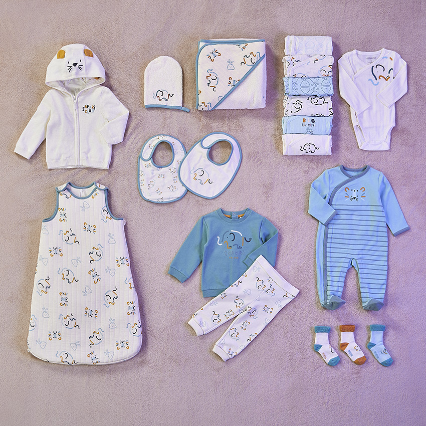 Gigoteuse matelassée TOG 4 imprimé éléphants pour bébé garçon 