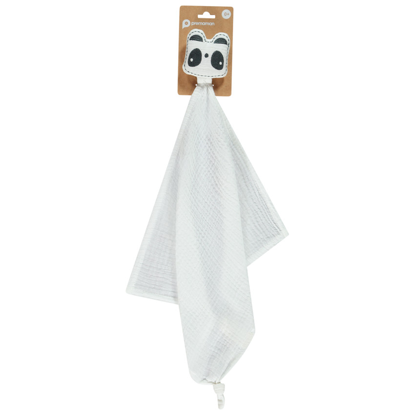 Doudou animal en gaze de coton 