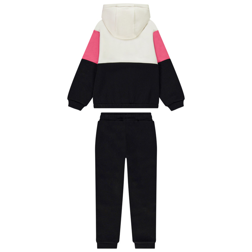 Ensemble jogging effet color block et sequins pour fille 