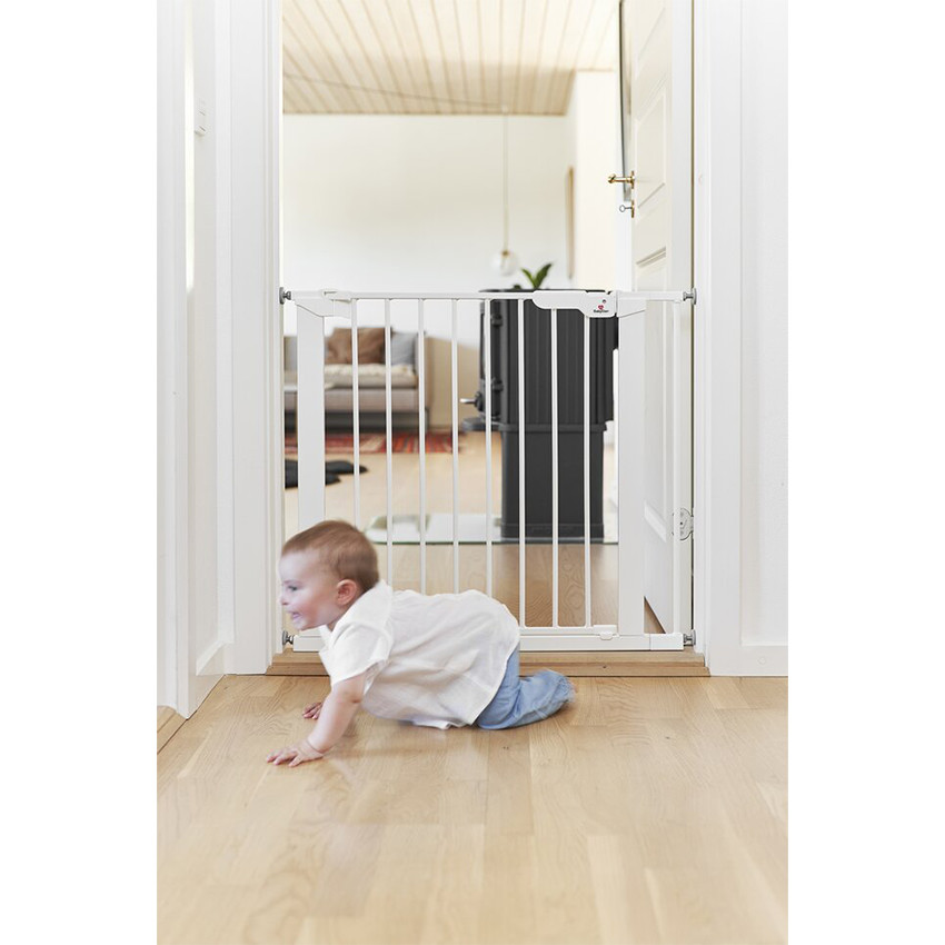 Barrière de sécurité Asta pour porte et escalier Métal Blanc 