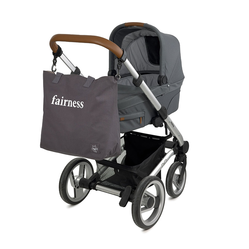 Sac à langer Shopper Cotton Statement - Anthracite 