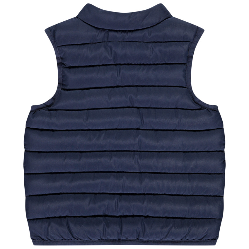 Doudoune sans manches matelassée unie pour bébé garçon 